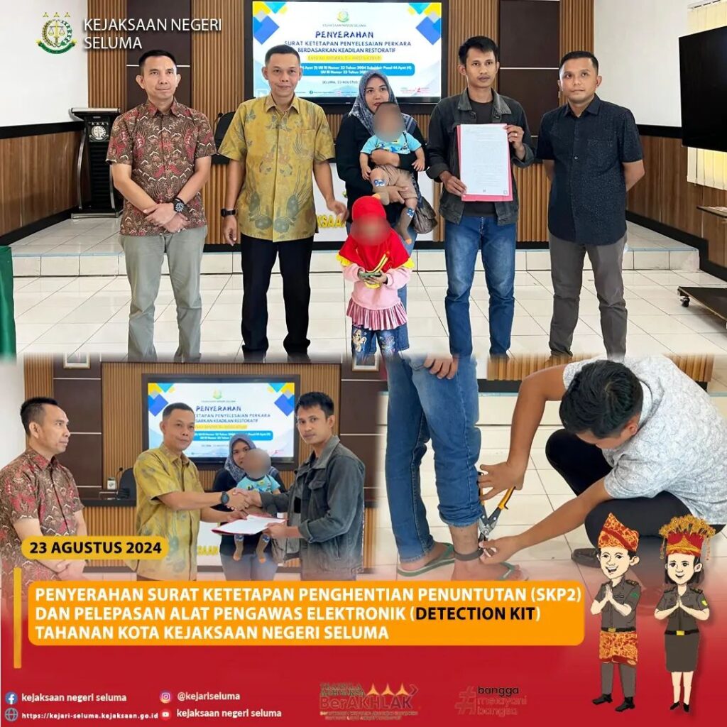 Penyerahan Surat Ketetapan Penghentian Penuntutan (SKP2) dan Pelepasan Alat Pengawas Elektronik (Detection Kit)